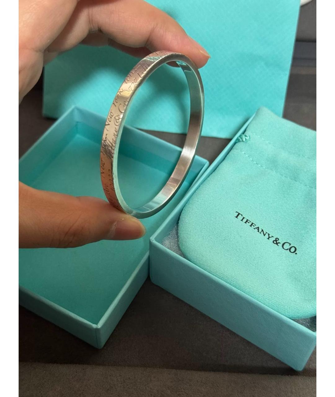 TIFFANY&CO Серебряный серебряный браслет, фото 6