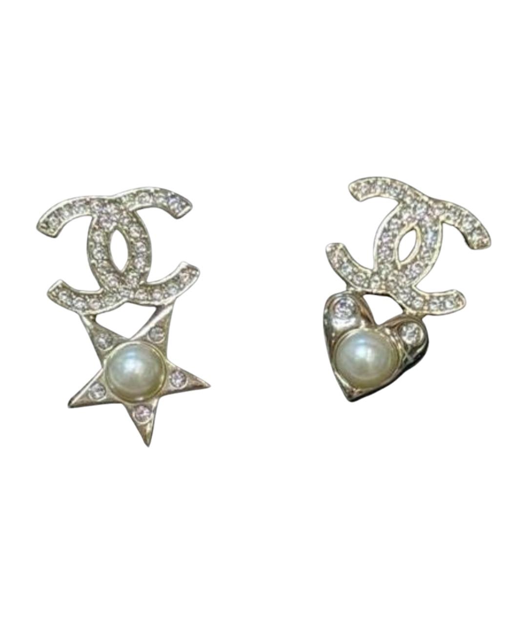 CHANEL Серебряные серьги, фото 1