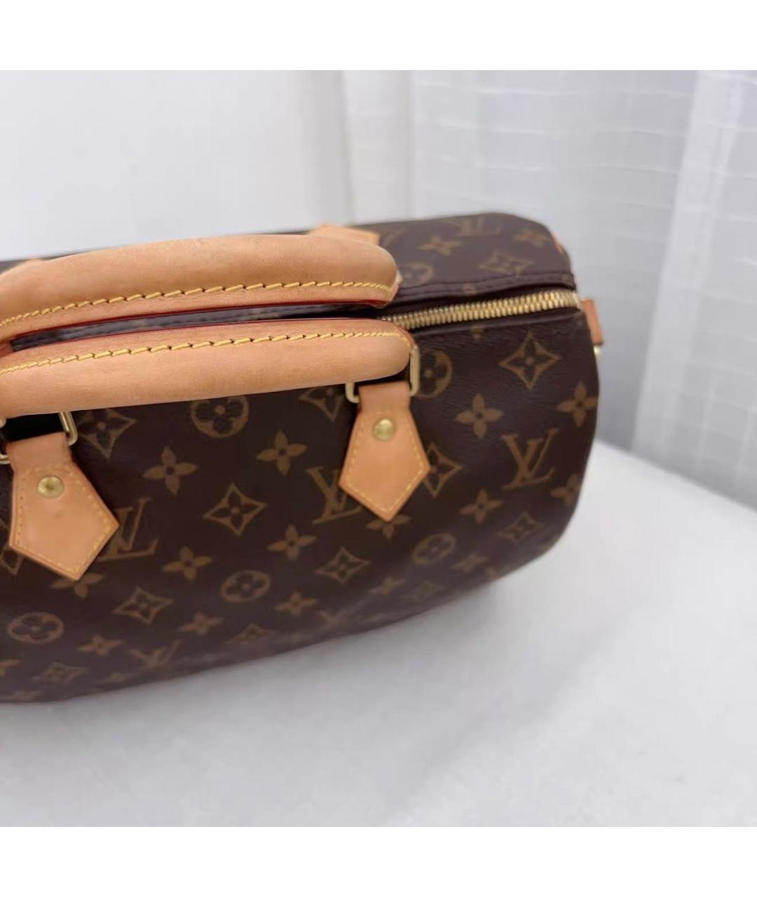 LOUIS VUITTON Коричневая сумка через плечо из канвы, фото 6