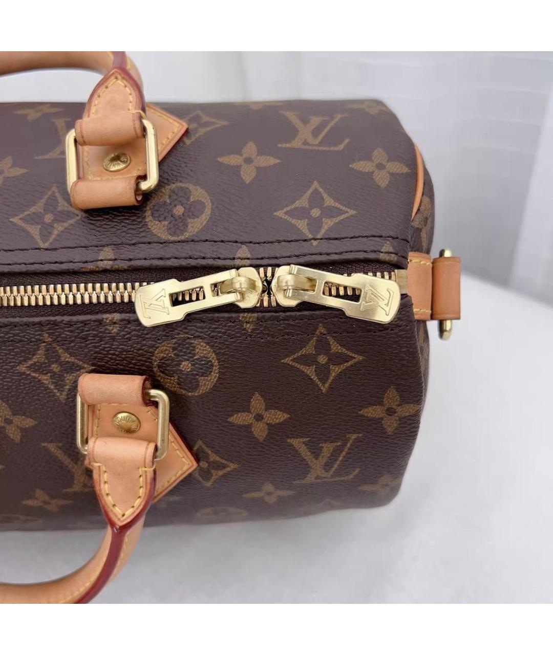 LOUIS VUITTON Коричневая сумка через плечо из канвы, фото 7