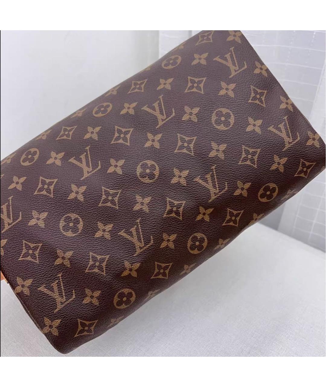 LOUIS VUITTON Коричневая сумка через плечо из канвы, фото 3