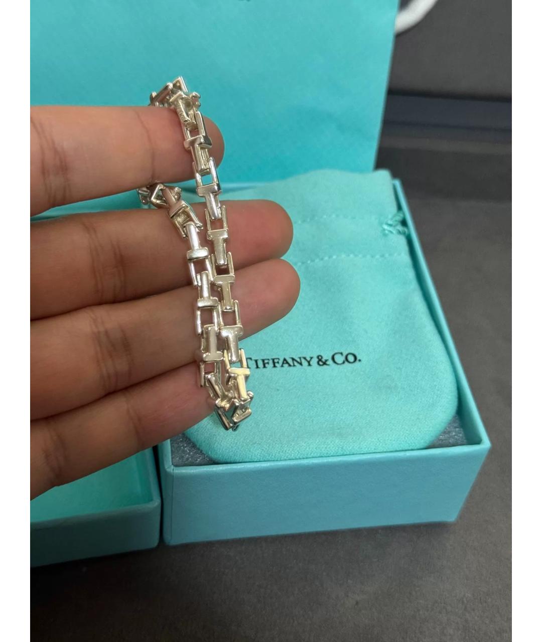 TIFFANY&CO Серебряный серебряный браслет, фото 4
