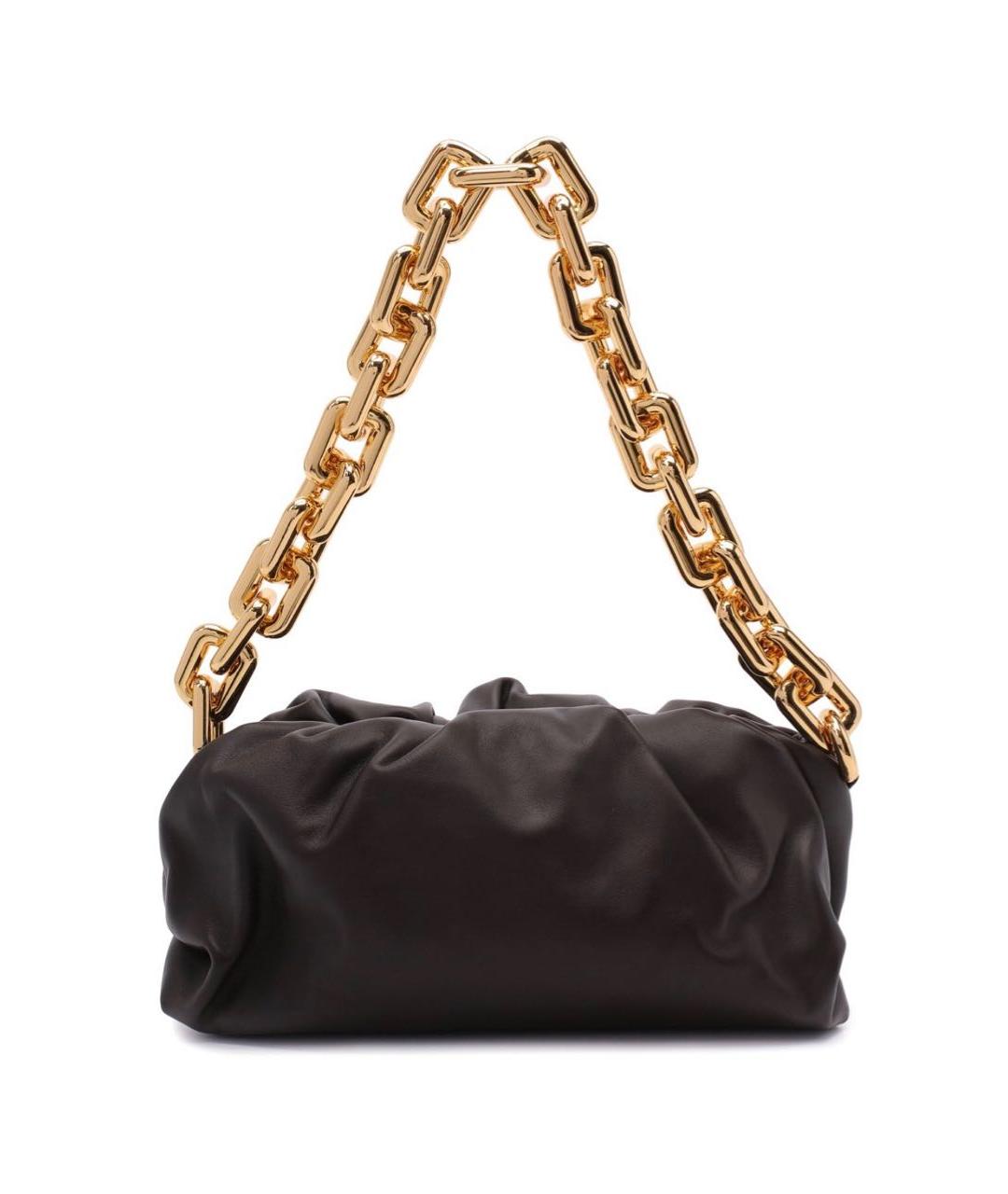 BOTTEGA VENETA Коричневая кожаная сумка через плечо, фото 1