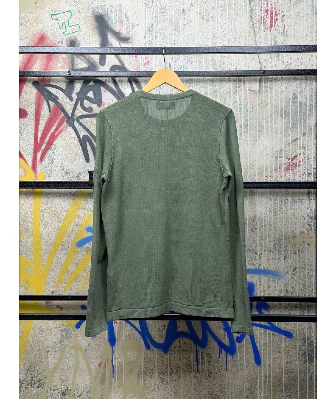 STONE ISLAND Хаки хлопковый джемпер / свитер, фото 2