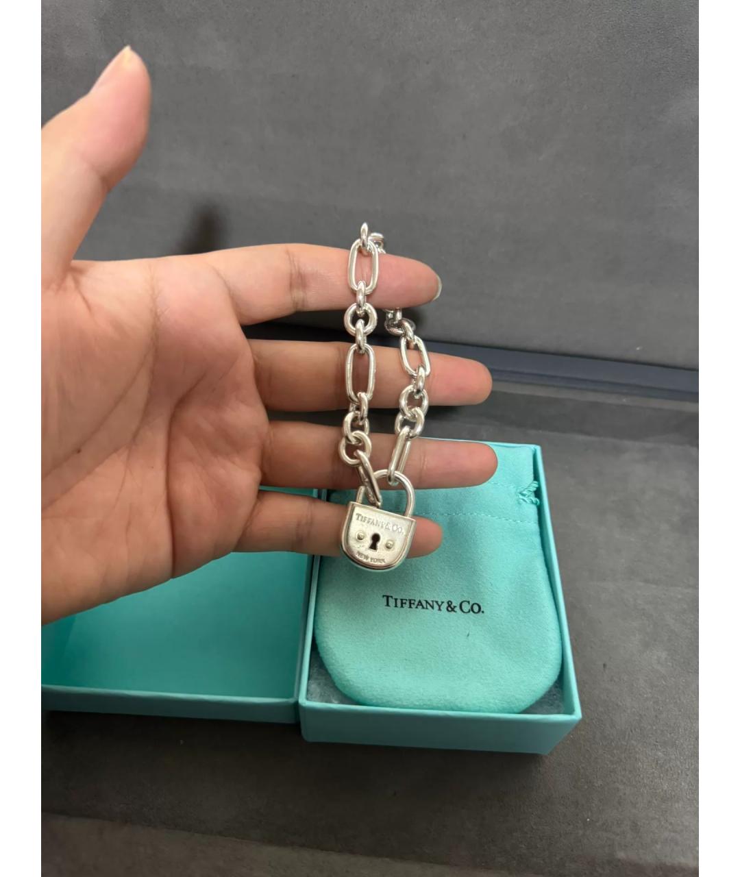 TIFFANY&CO Серебряный серебряный браслет, фото 6
