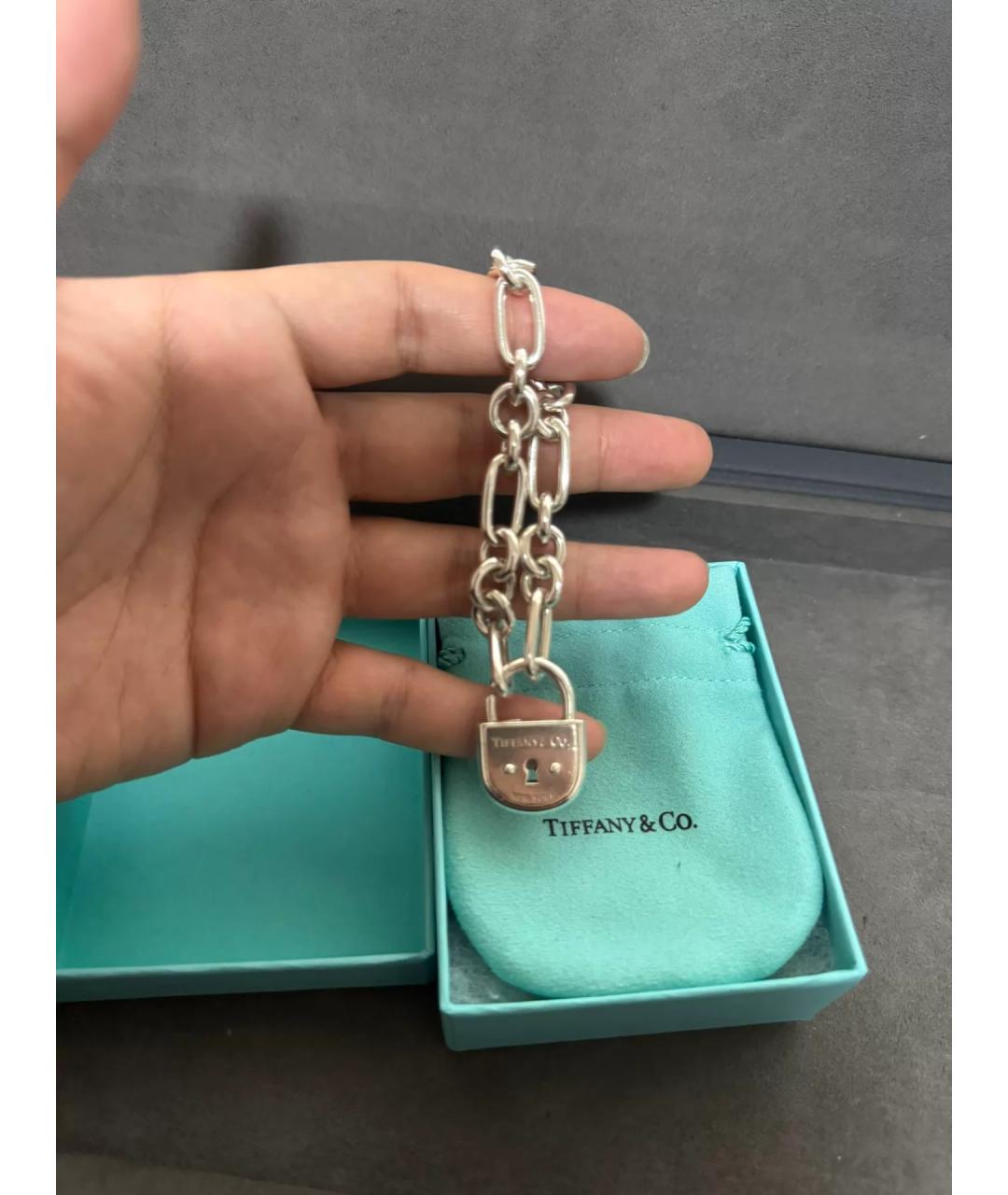 TIFFANY&CO Серебряный серебряный браслет, фото 4