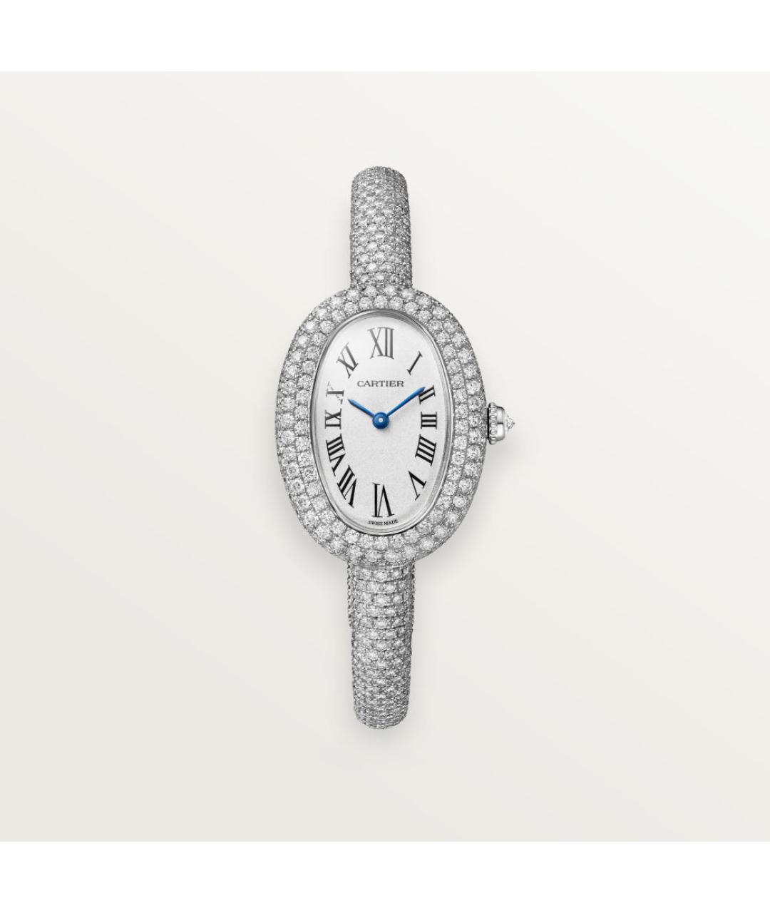 CARTIER Серебряные часы из белого золота, фото 4