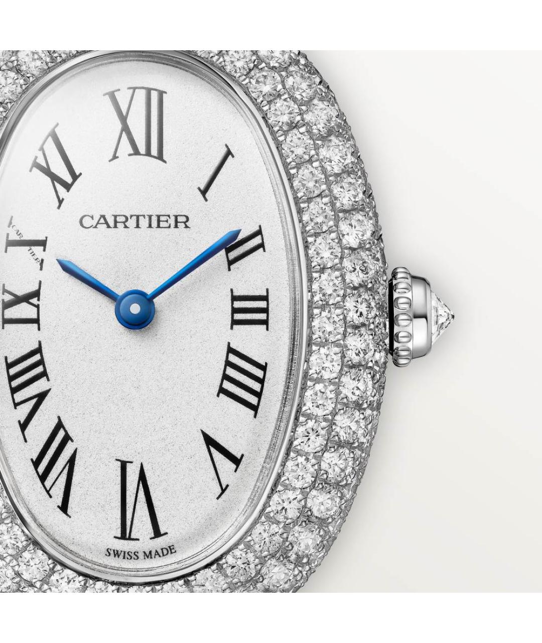 CARTIER Серебряные часы из белого золота, фото 3