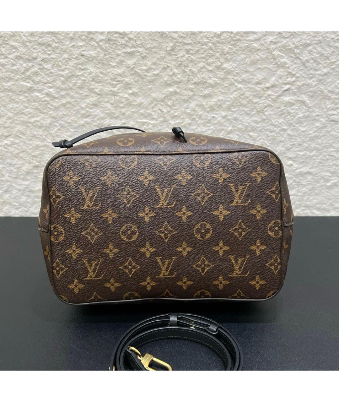 LOUIS VUITTON Черная сумка тоут из канвы, фото 5