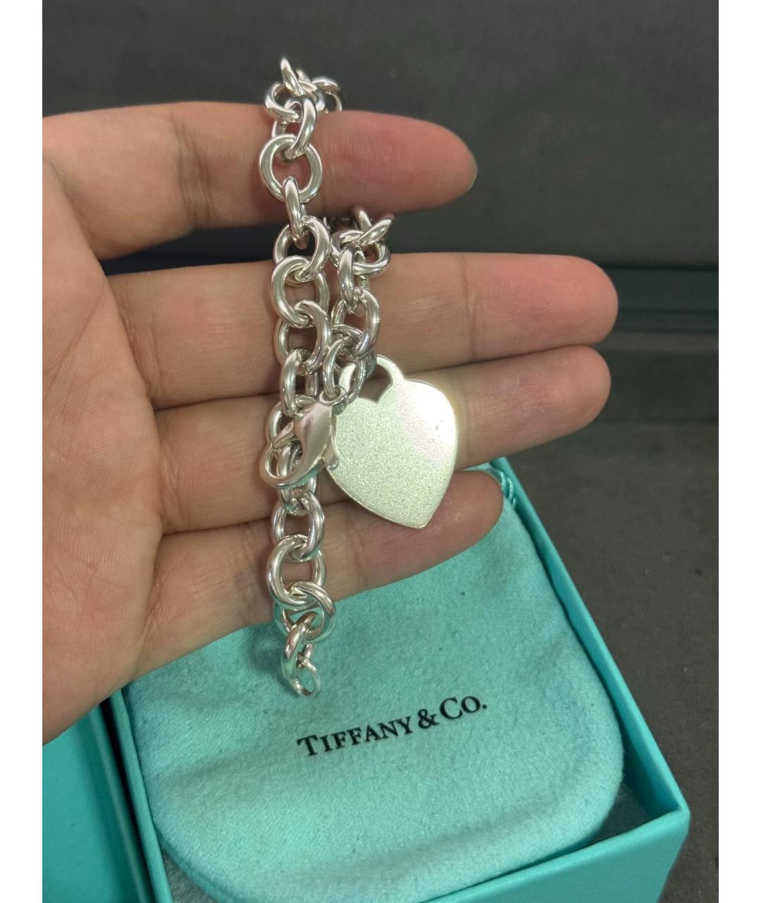 TIFFANY&CO Серебряный серебряный браслет, фото 6
