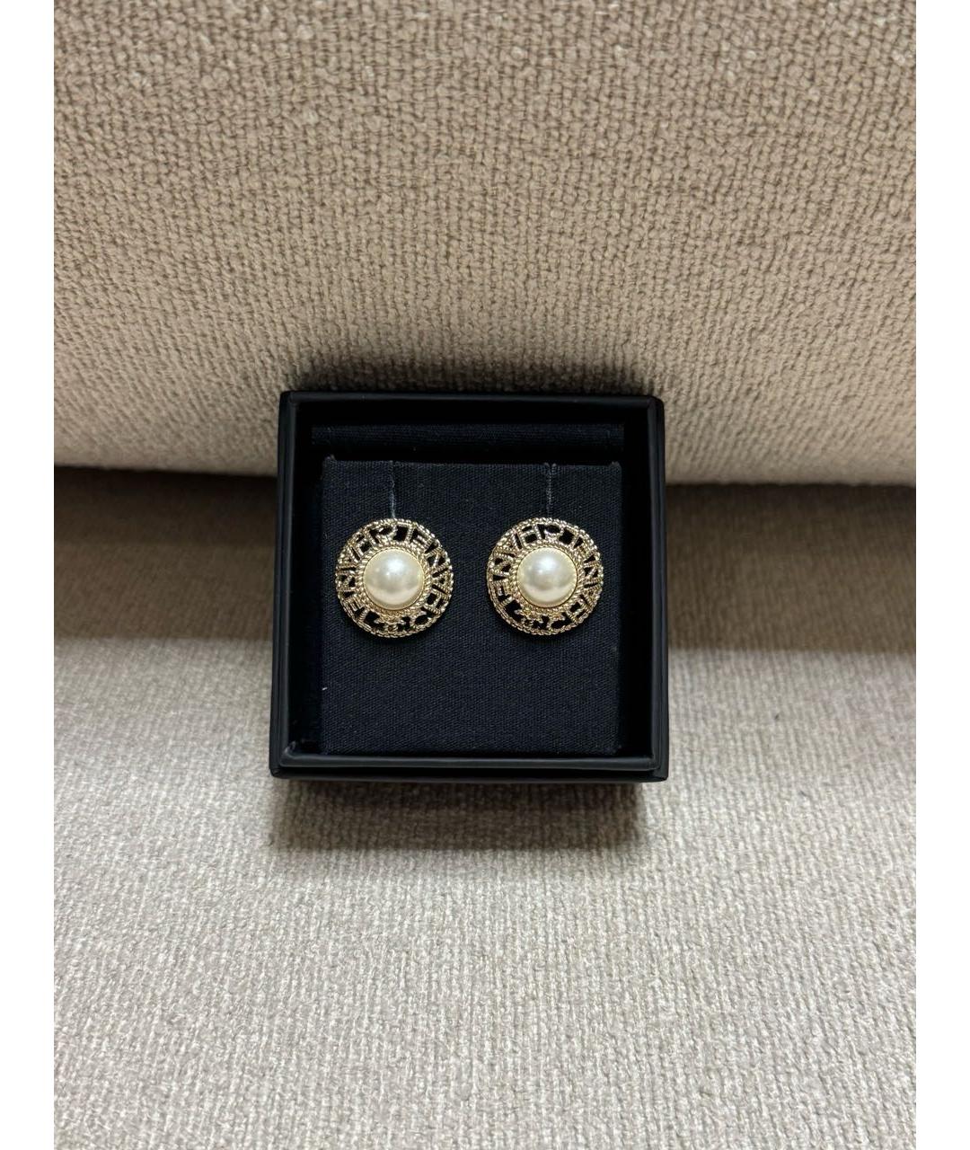 CHANEL Золотые серьги, фото 3