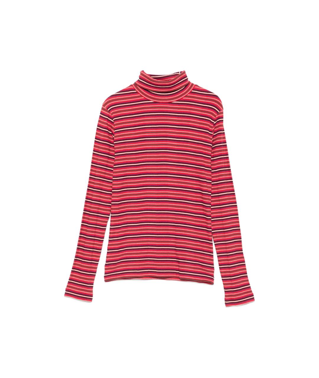 DRIES VAN NOTEN Красная хлопковая водолазка, фото 1