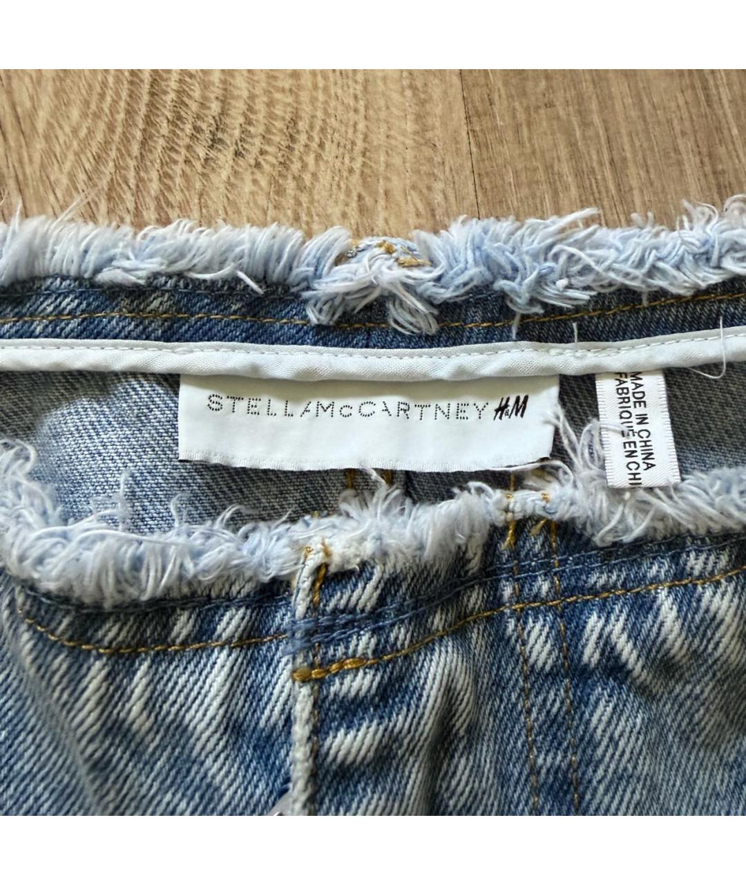 STELLA MCCARTNEY Голубые хлопковые прямые джинсы, фото 3