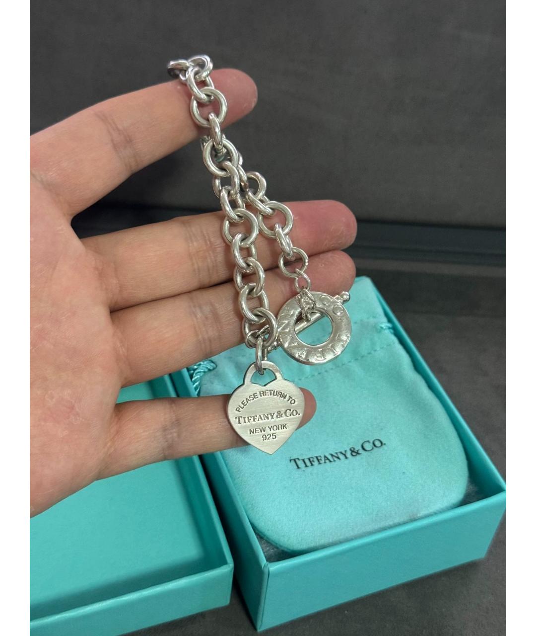 TIFFANY&CO Серебряный серебряный браслет, фото 4