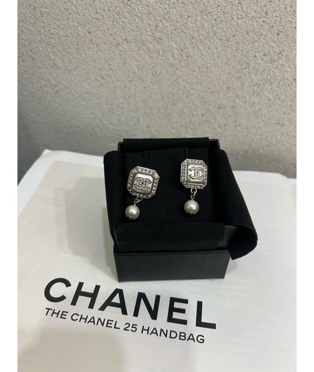 CHANEL Серебряные серьги, фото 5