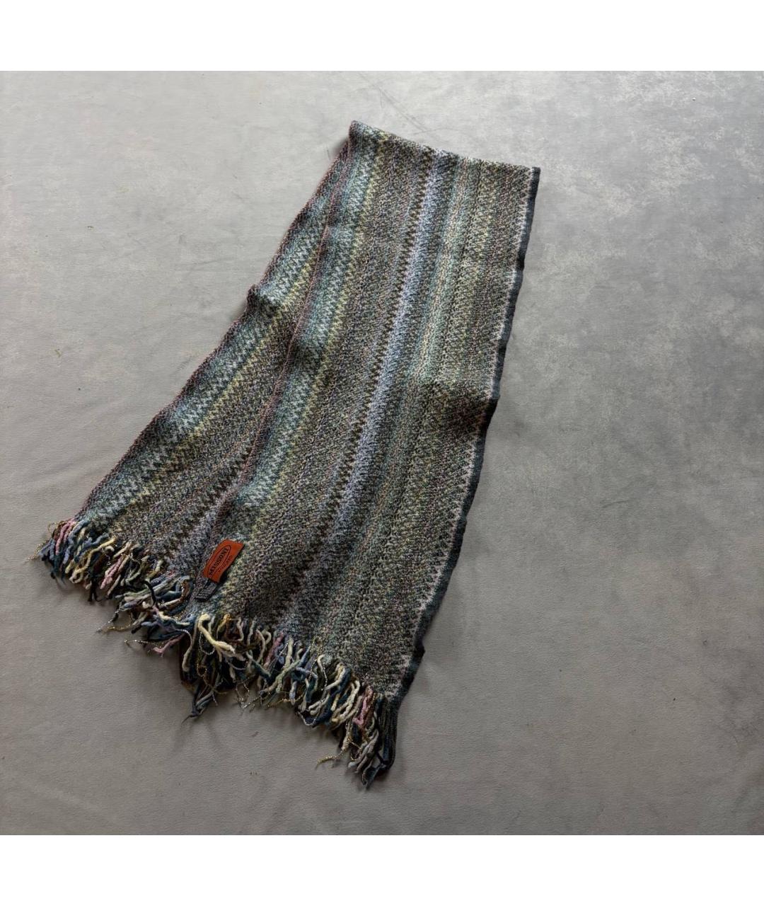 MISSONI Мульти шерстяной шарф, фото 5