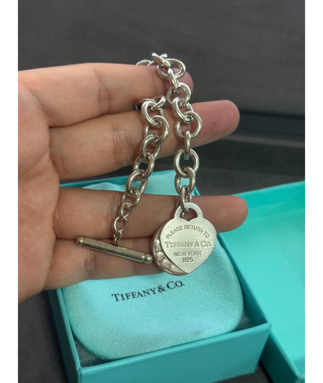 TIFFANY&CO Серебряный серебряный браслет, фото 6