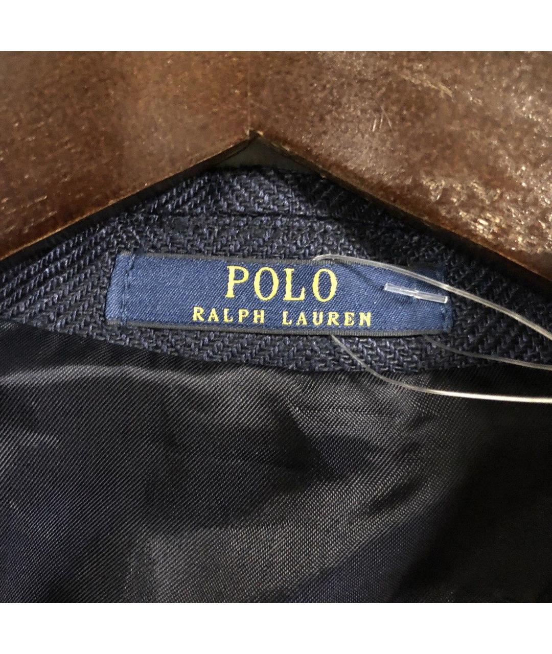 POLO RALPH LAUREN Синий льняной пиджак, фото 5