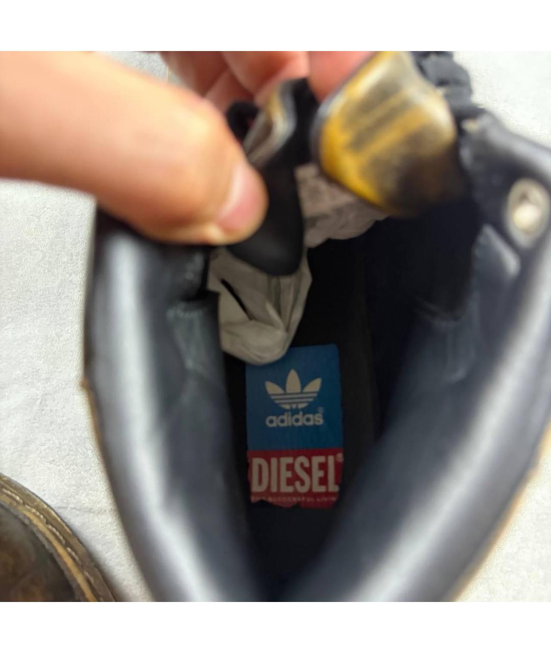 DIESEL Кожаные высокие кроссовки / кеды, фото 5