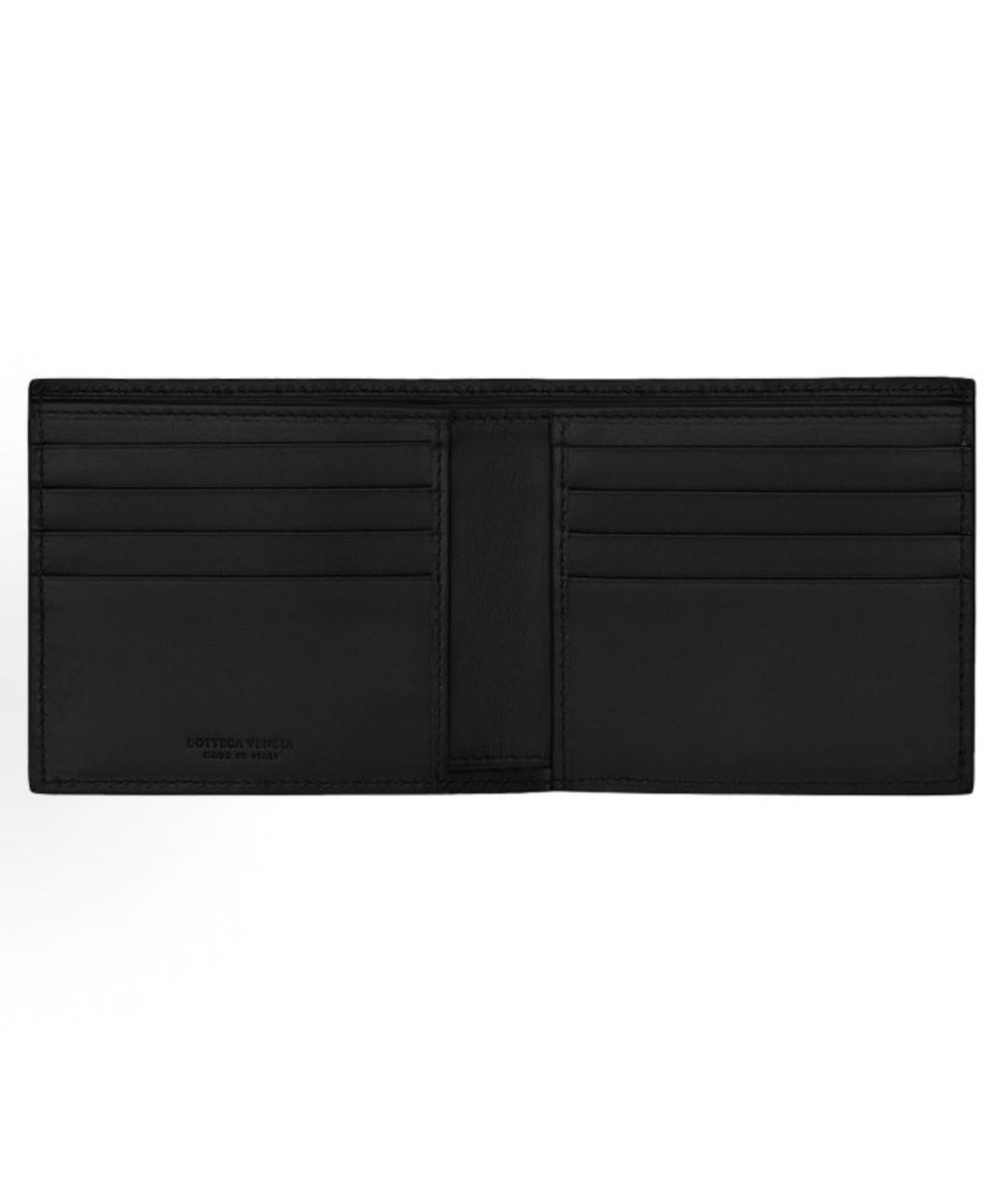 BOTTEGA VENETA Черный кожаный кошелек, фото 2