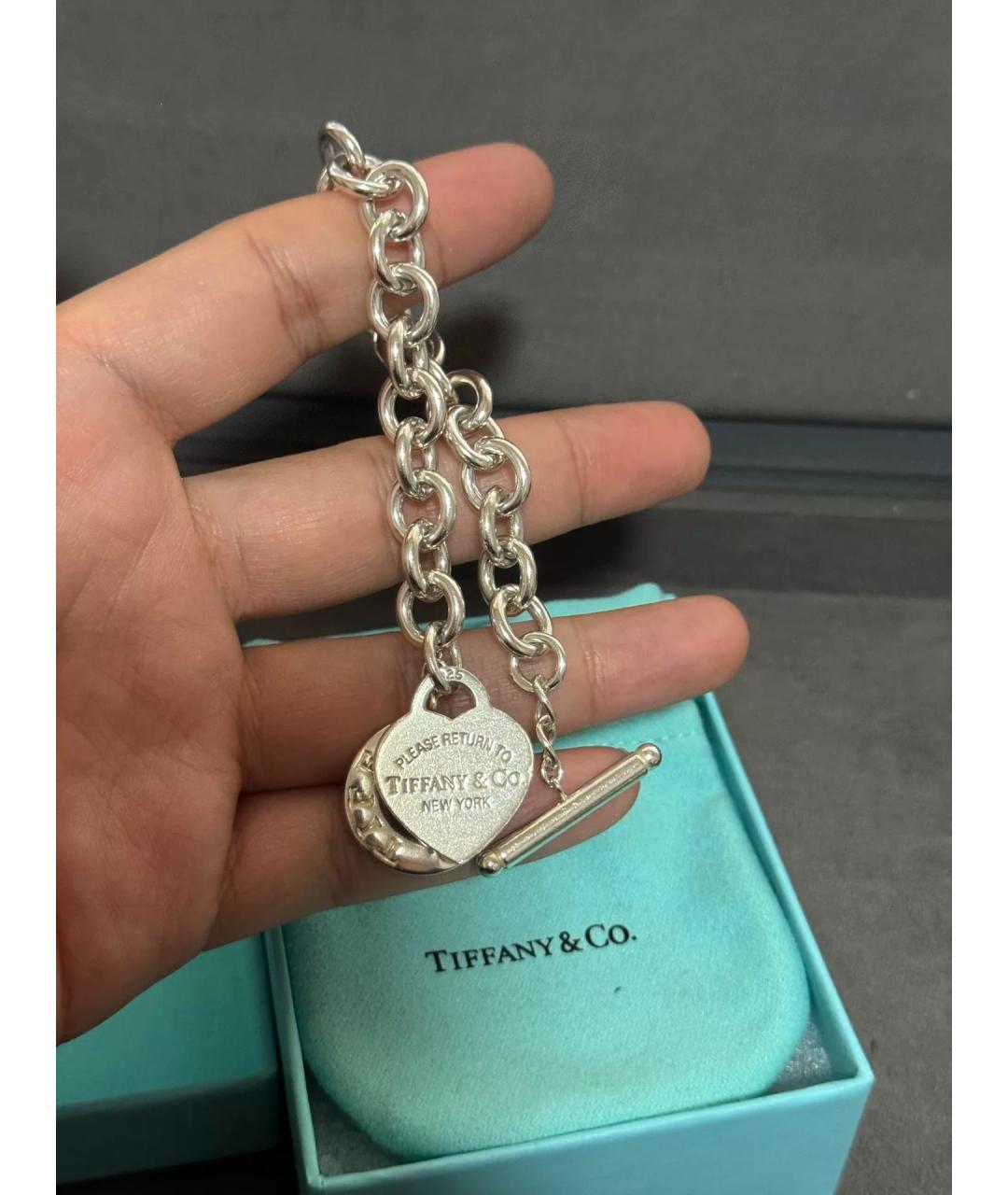 TIFFANY&CO Серебряный серебряный браслет, фото 3