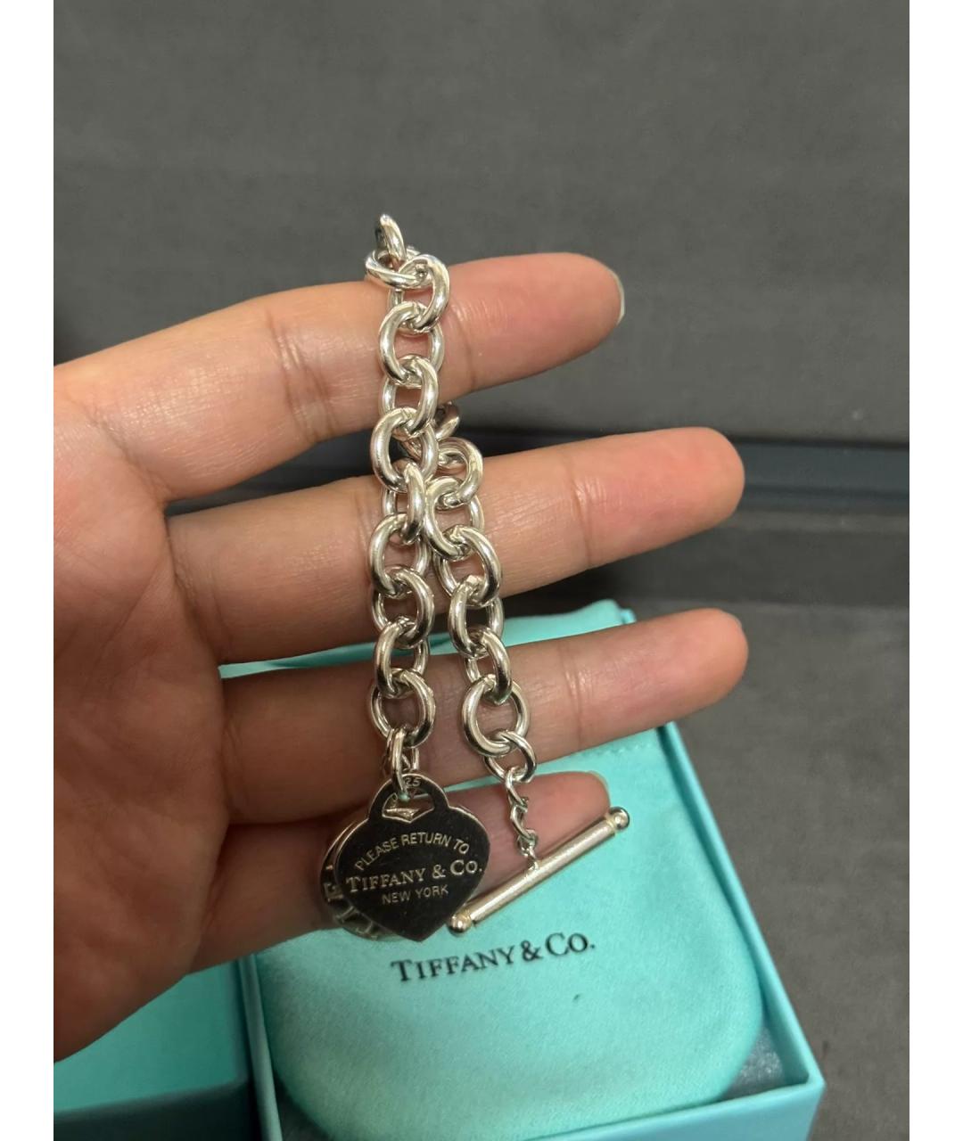 TIFFANY&CO Серебряный серебряный браслет, фото 4