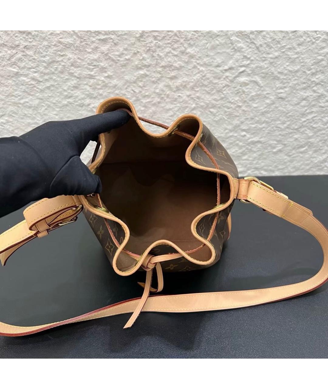 LOUIS VUITTON Коричневая сумка тоут из канвы, фото 6