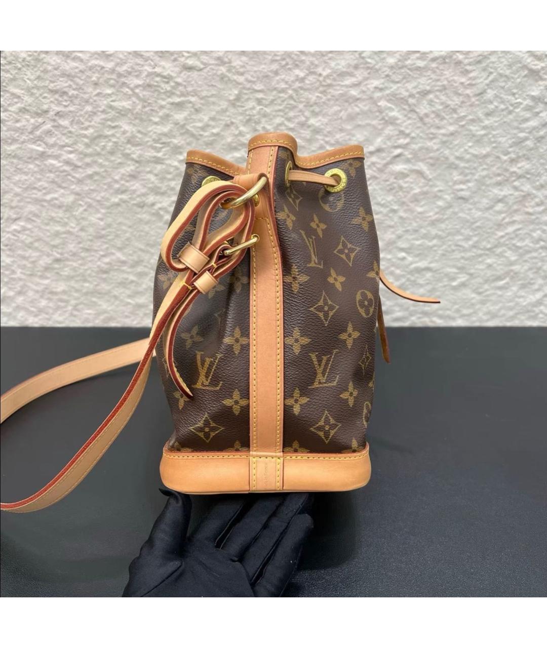 LOUIS VUITTON Коричневая сумка тоут из канвы, фото 3