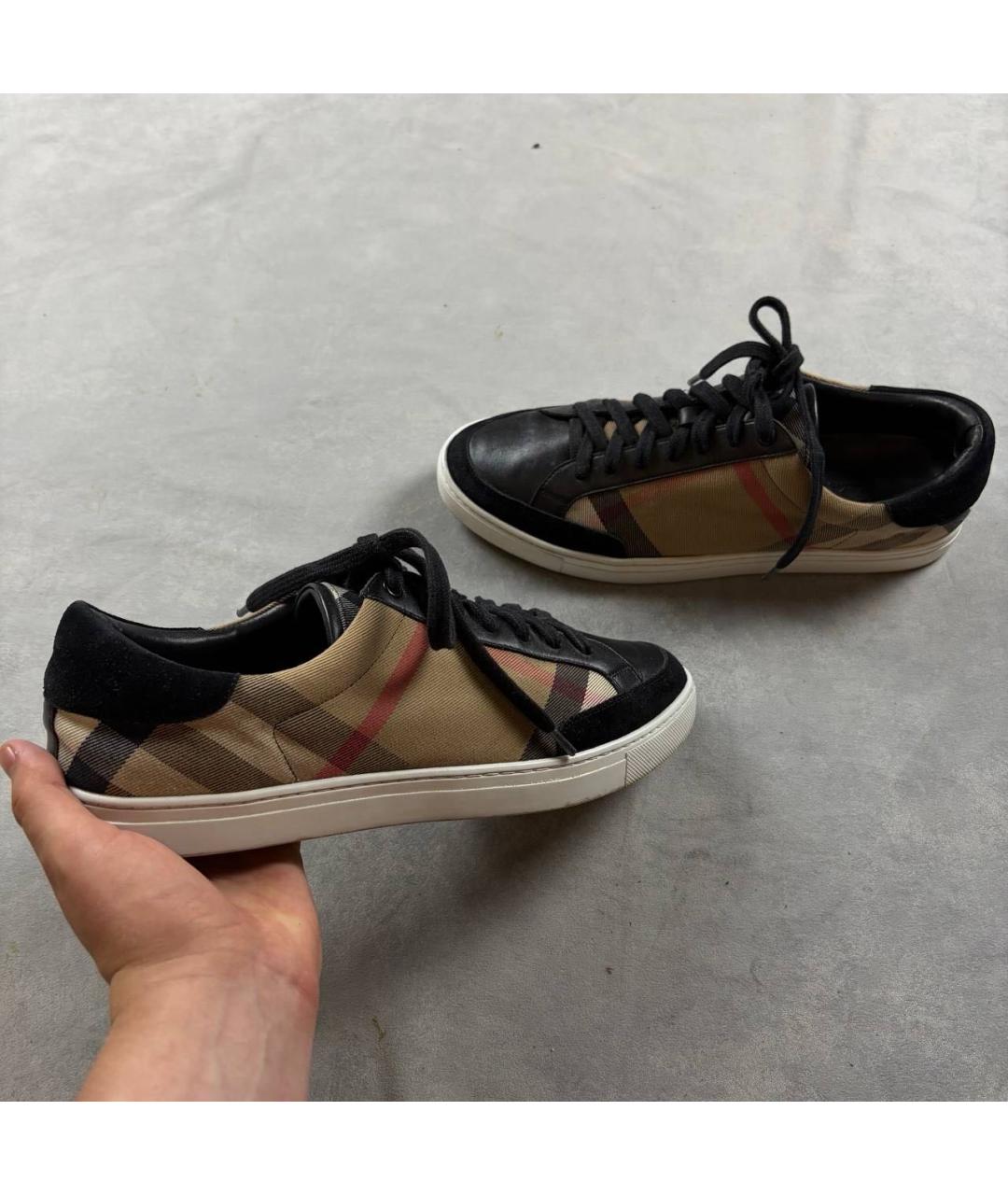 BURBERRY Бежевые низкие кроссовки / кеды, фото 6