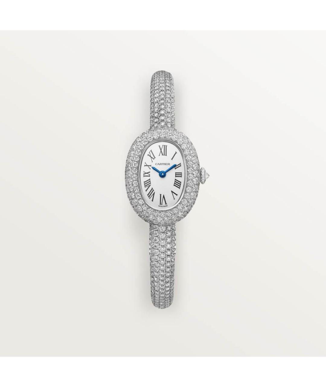CARTIER Серебряные часы из белого золота, фото 4