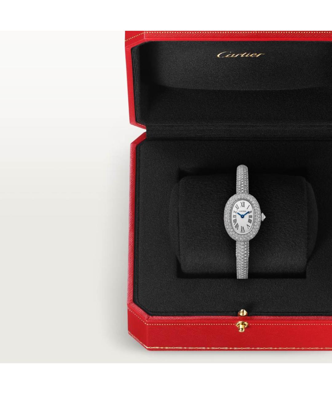 CARTIER Серебряные часы из белого золота, фото 3