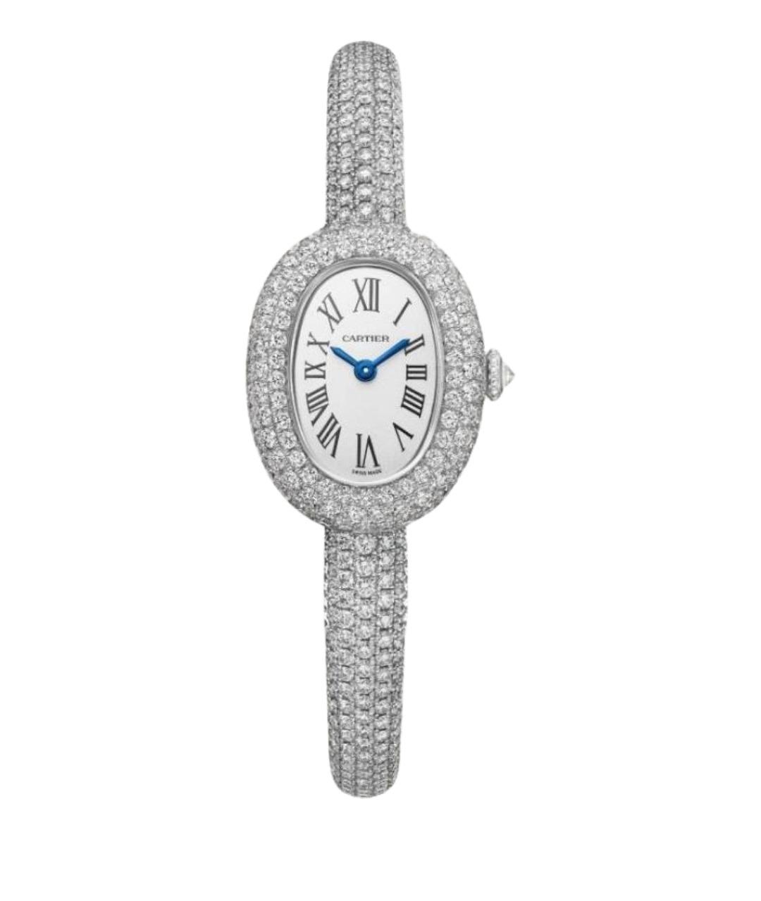 CARTIER Серебряные часы из белого золота, фото 1