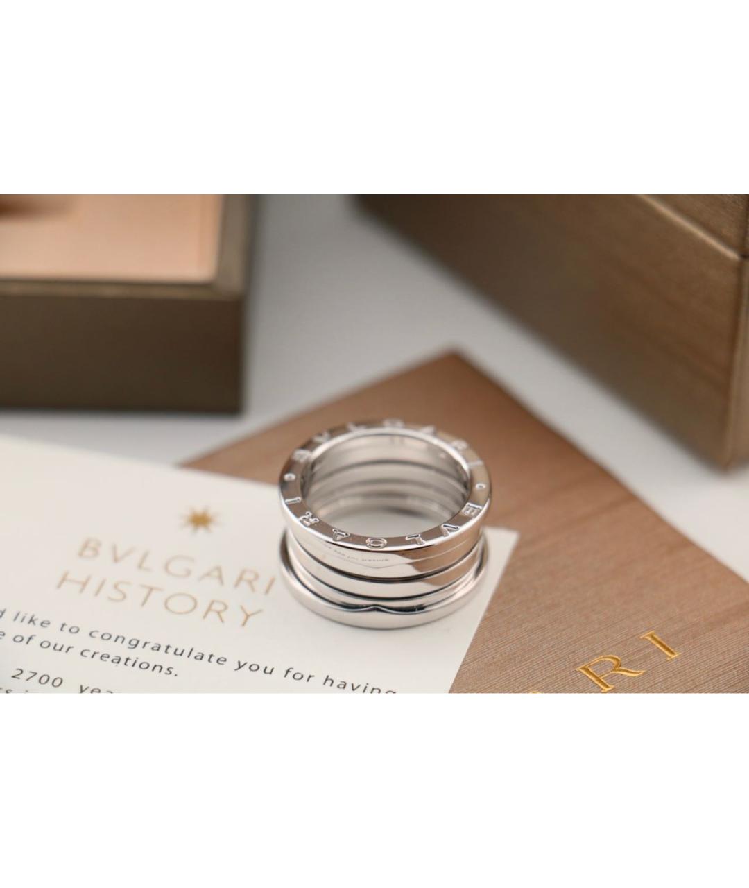 BVLGARI Серебряное кольцо из белого золота, фото 4