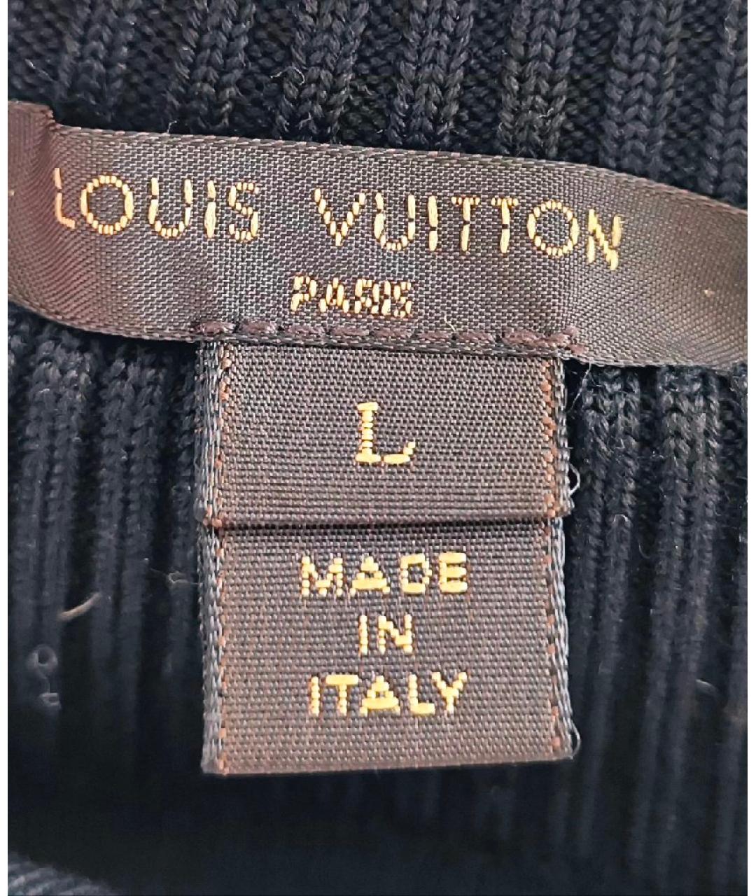 LOUIS VUITTON Черный шерстяной джемпер / свитер, фото 3