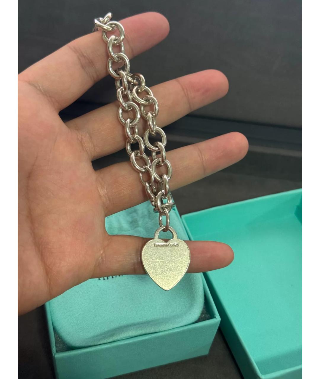 TIFFANY&CO Серебряный серебряный браслет, фото 6
