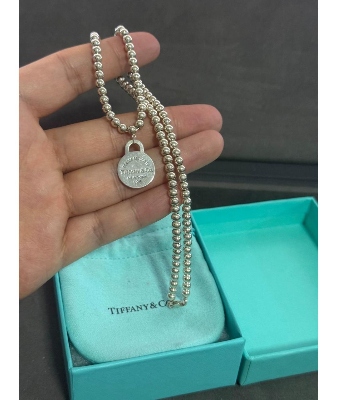 TIFFANY&CO Серебряная серебряная подвеска, фото 4