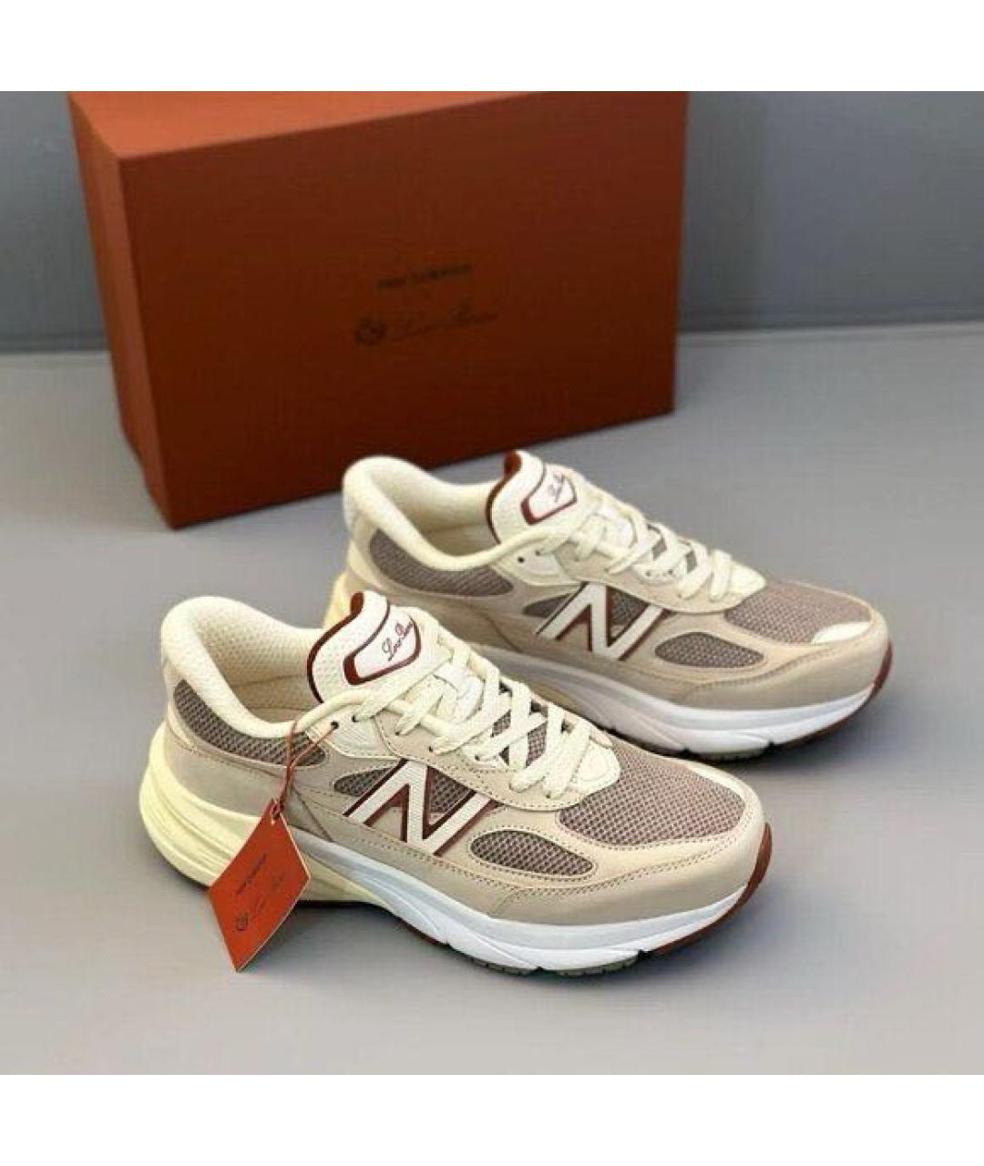 NEW BALANCE Бежевые низкие кроссовки / кеды, фото 4