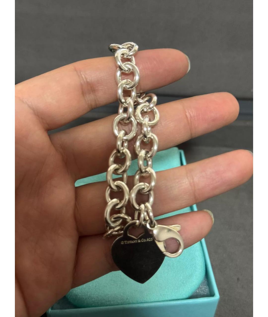 TIFFANY&CO Серебряный серебряный браслет, фото 6