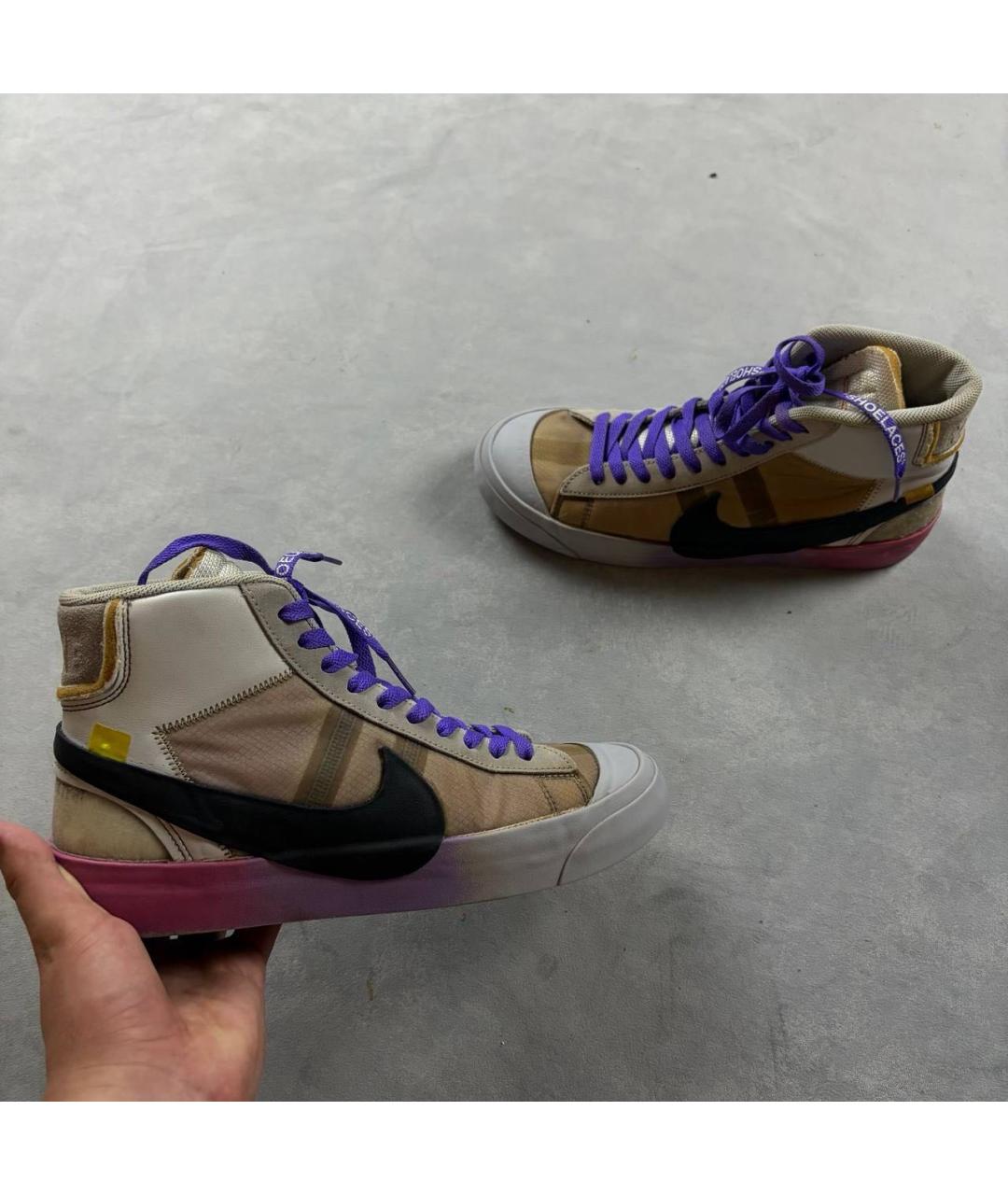 NIKE X OFF-WHITE Мульти высокие кроссовки / кеды, фото 6