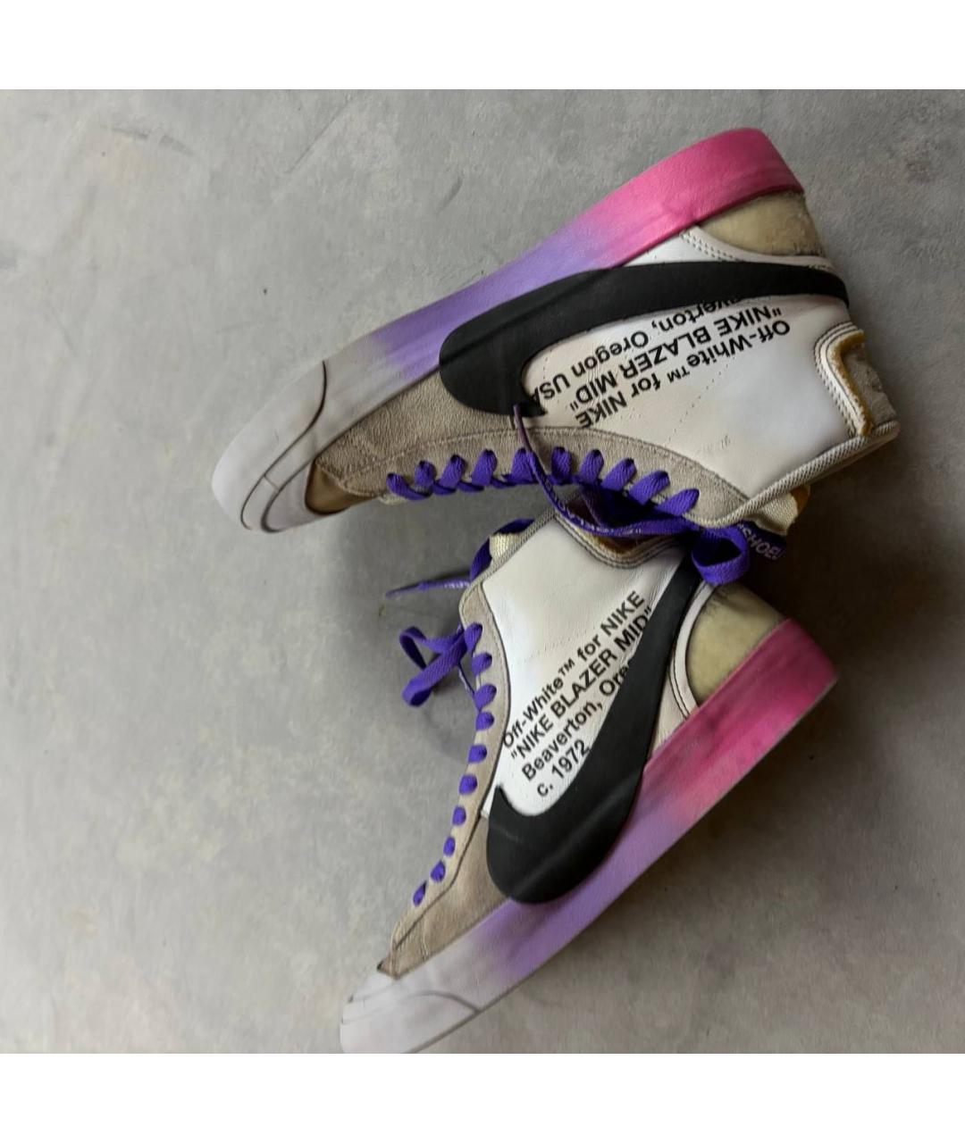 NIKE X OFF-WHITE Мульти высокие кроссовки / кеды, фото 3
