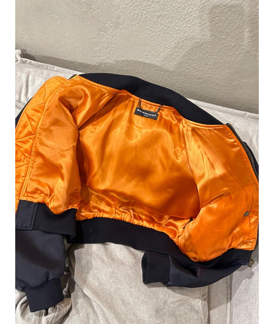 BALENCIAGA Черная полиэстеровая куртка, фото 5