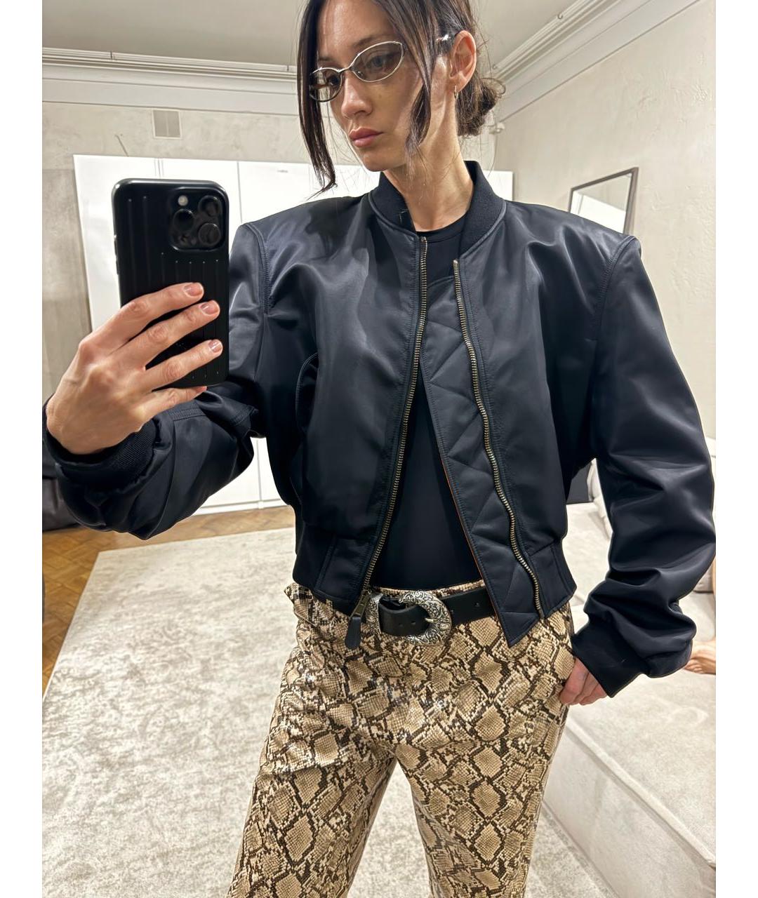 BALENCIAGA Черная полиэстеровая куртка, фото 7