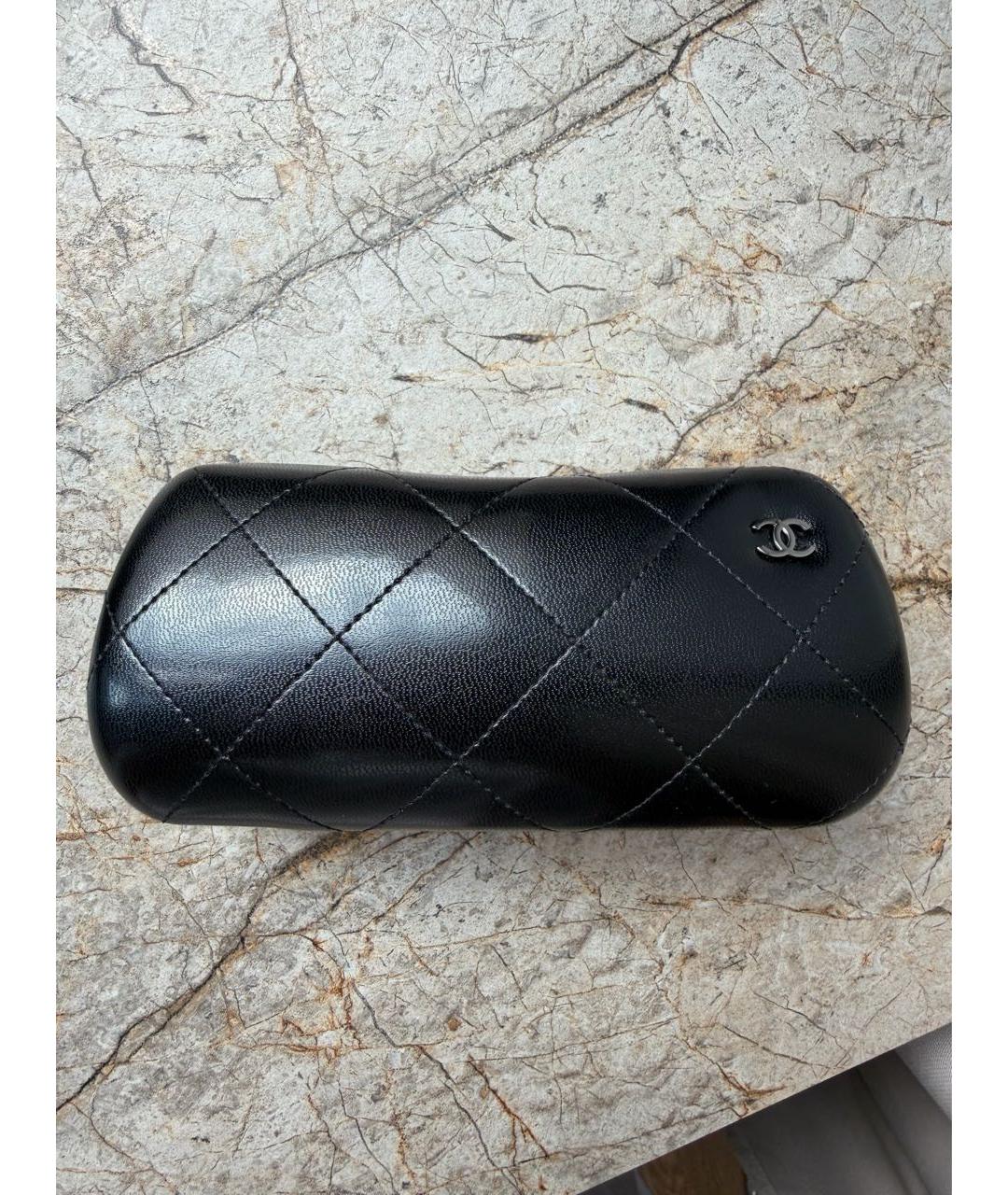 CHANEL Черные пластиковые солнцезащитные очки, фото 5