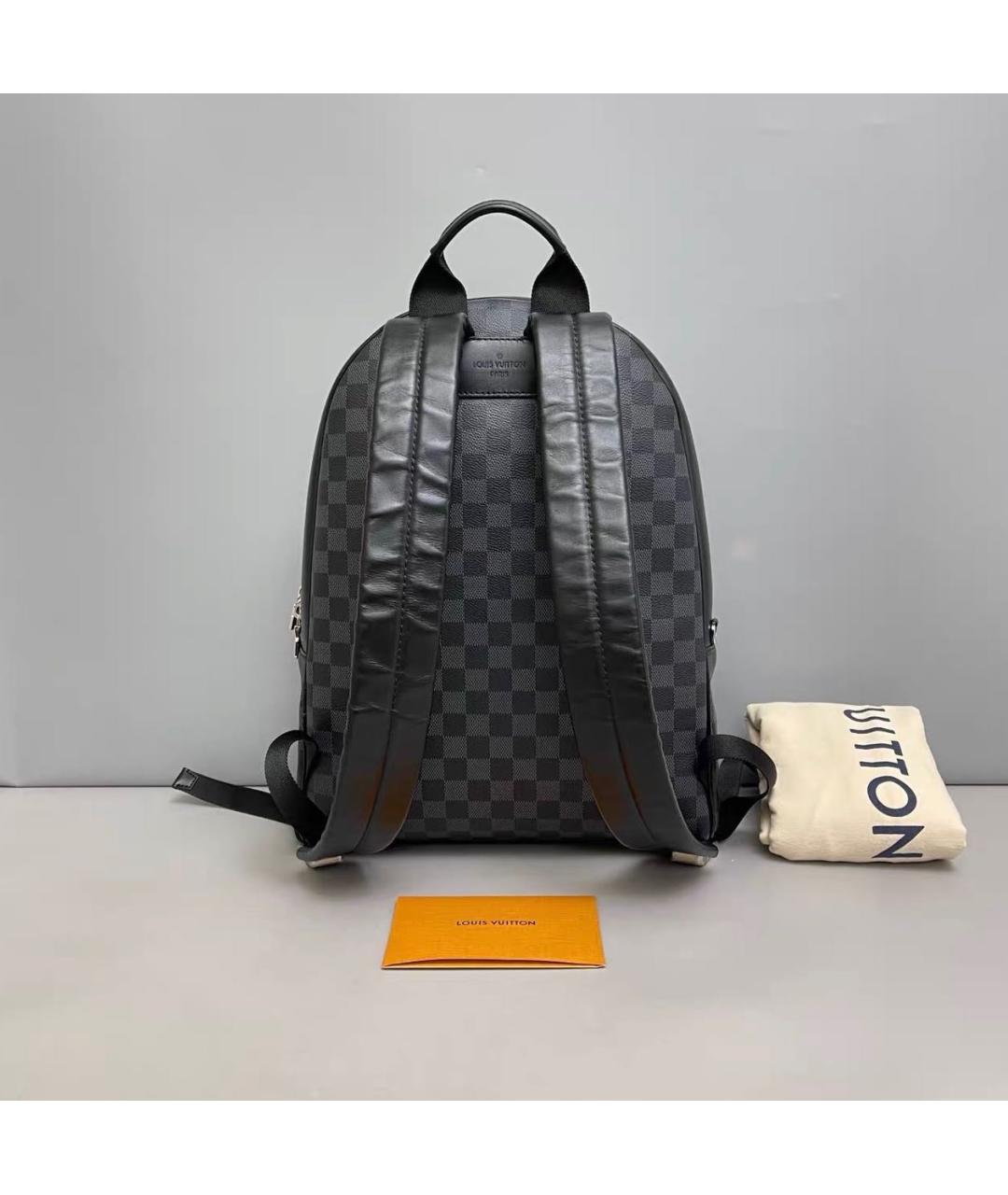 LOUIS VUITTON Черный рюкзак из канвы, фото 2