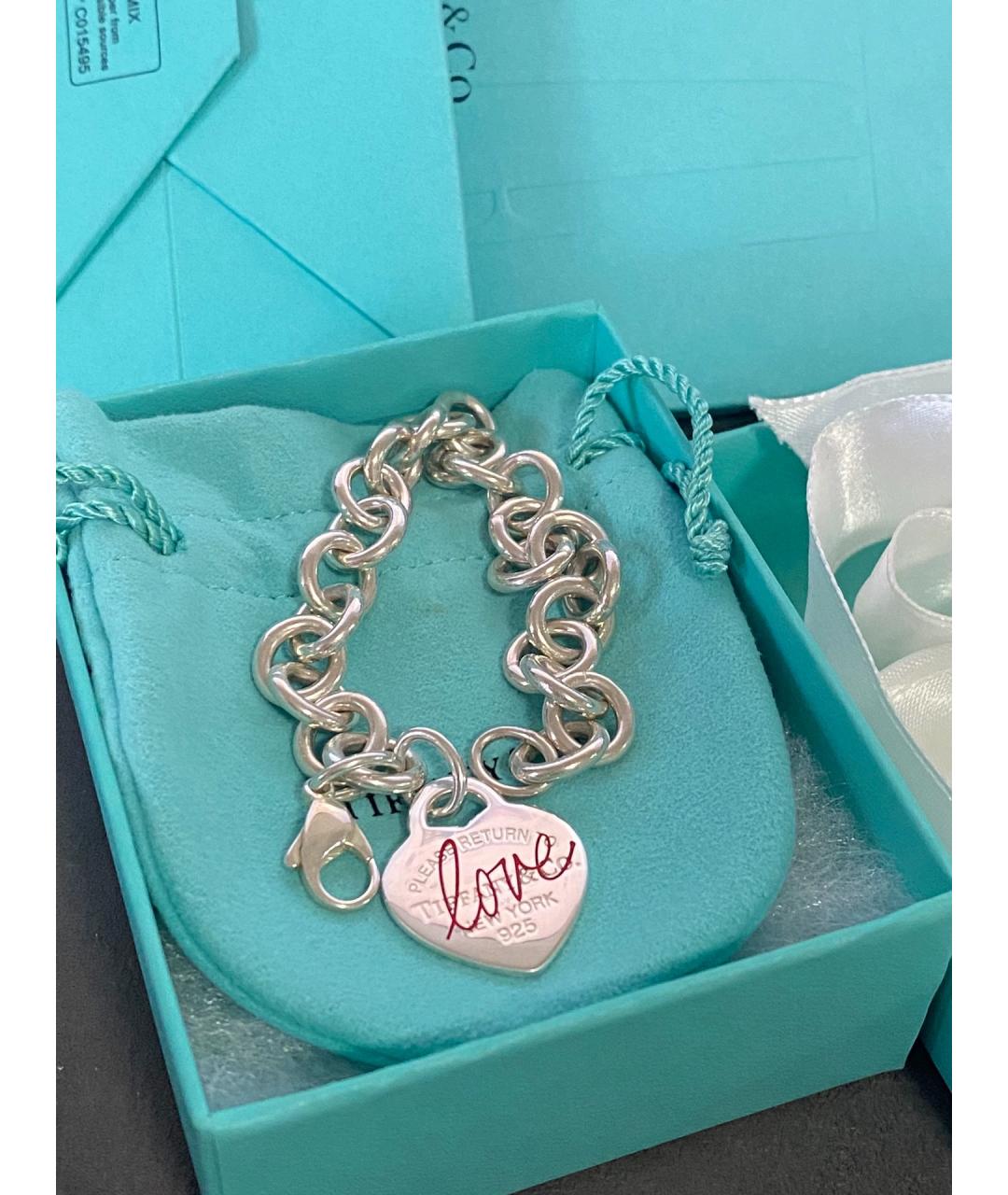 TIFFANY&CO Серебряный серебряный браслет, фото 9