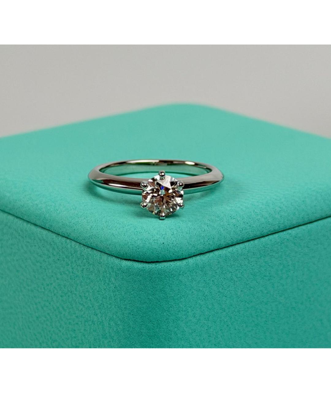 TIFFANY&CO Белое платиновое кольцо, фото 5