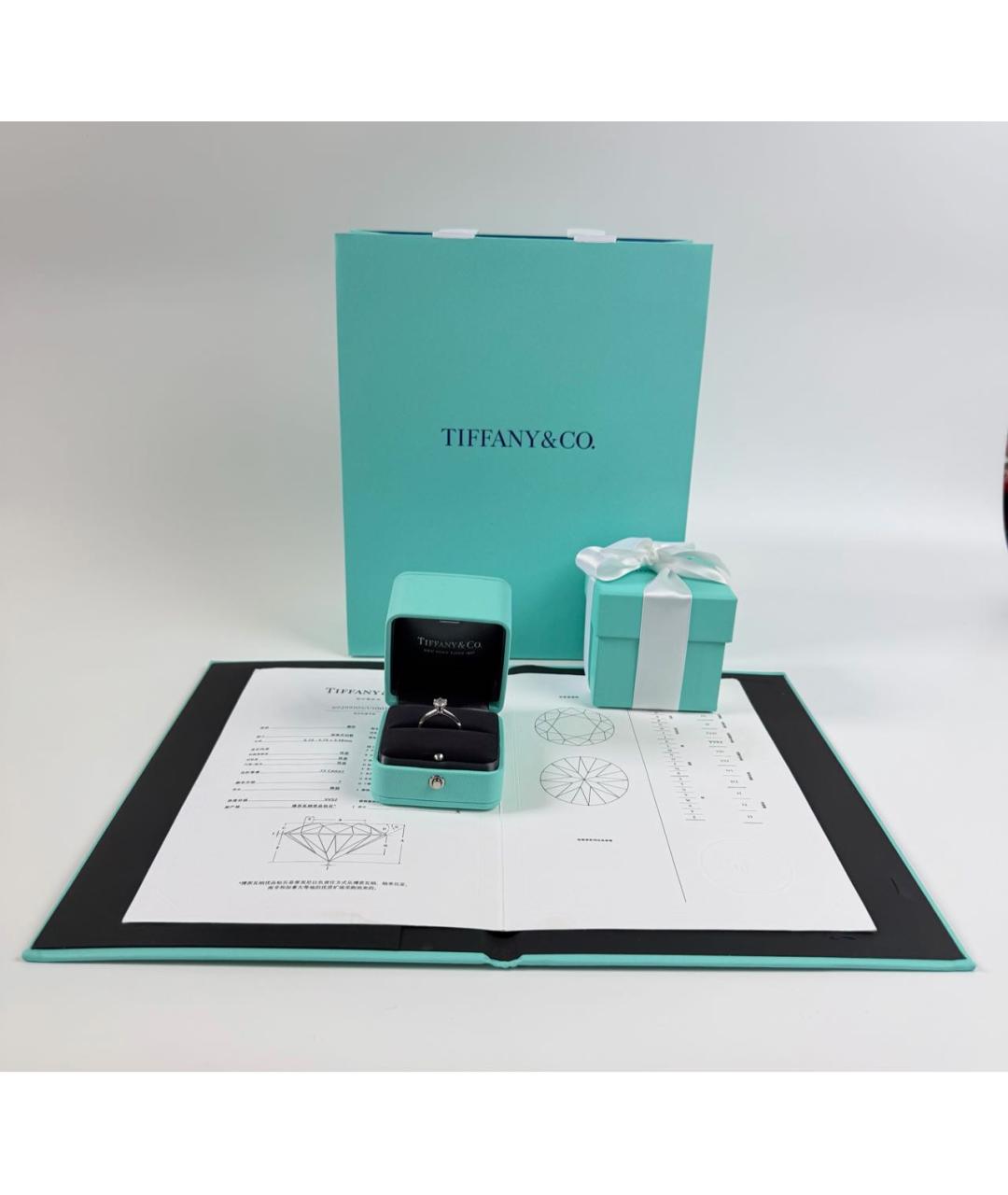 TIFFANY&CO Белое платиновое кольцо, фото 2