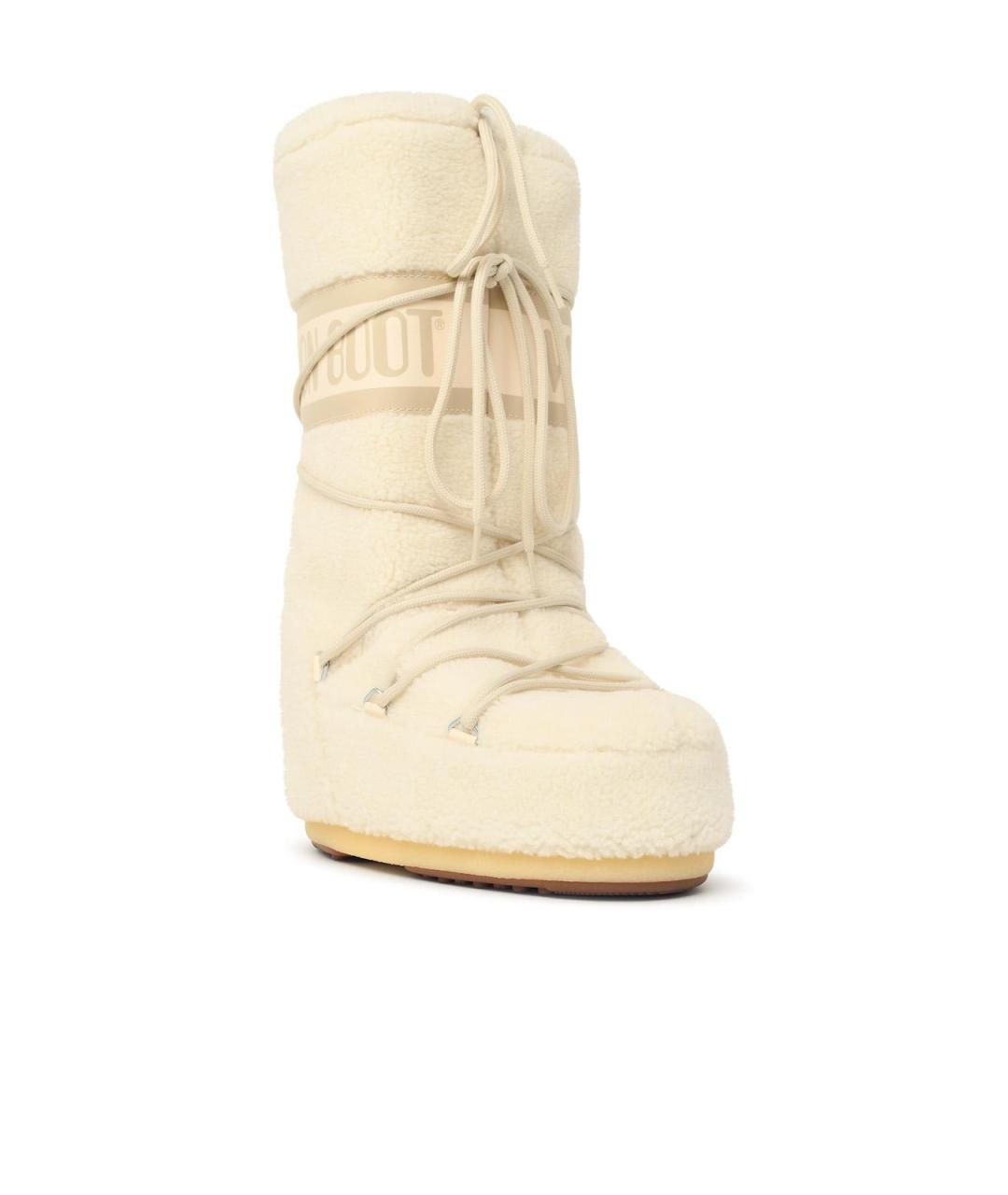 MOON BOOT Бежевые сапоги, фото 2