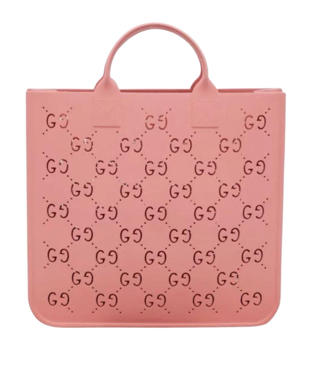 GUCCI Розовая сумка тоут, фото 1