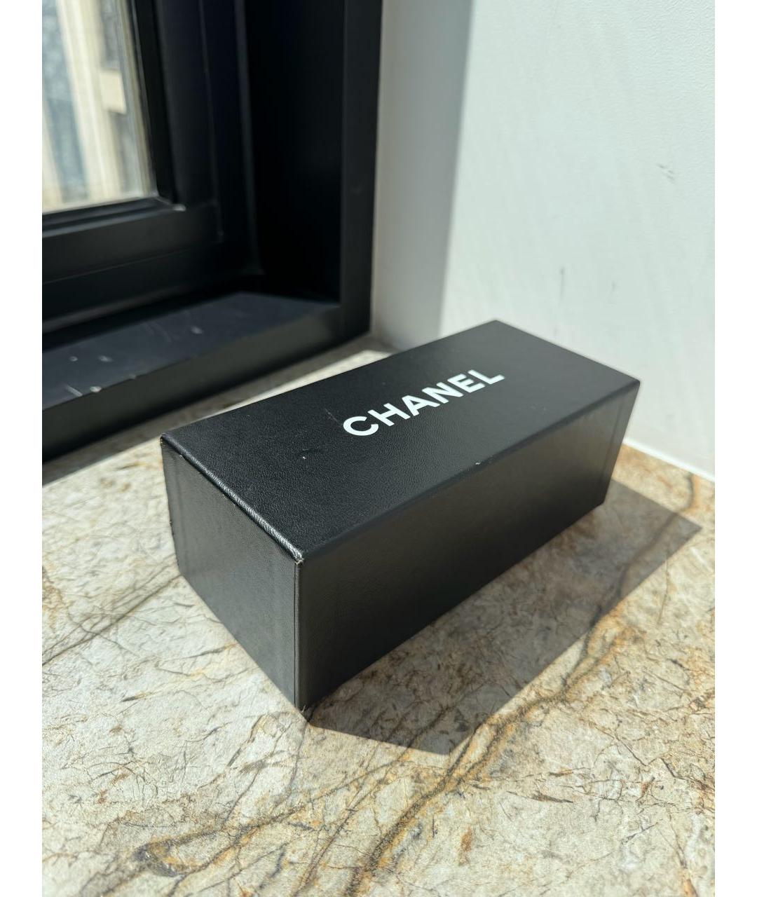 CHANEL Черные пластиковые солнцезащитные очки, фото 4